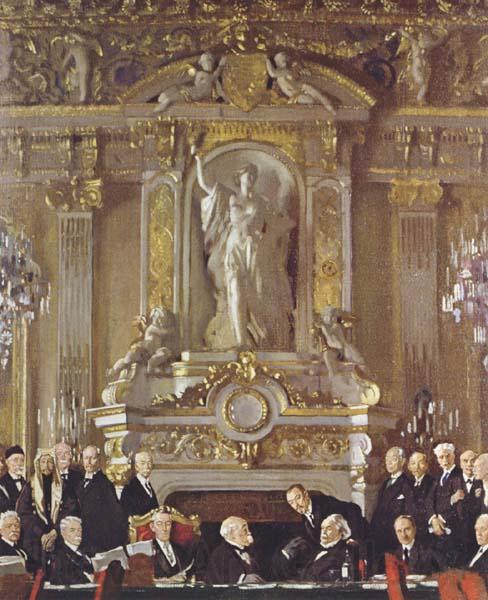 Sir William Orpen A Peace Conference at the Zuai d Orsay Spain oil painting art
